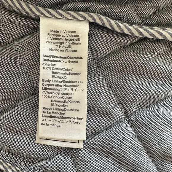 JCrew Quilted Olive Green Cotton Lining Peacoat XS - Picture 5 of 5